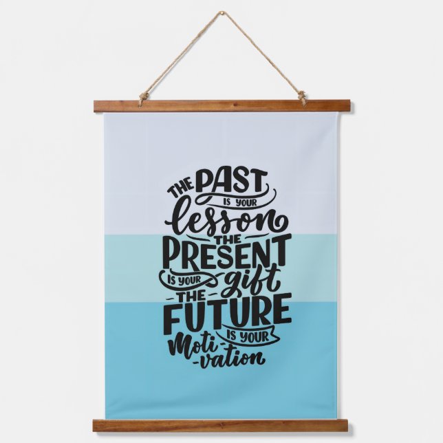 Motivational Quote Wall Art.  Hanging Tapestry (Front)