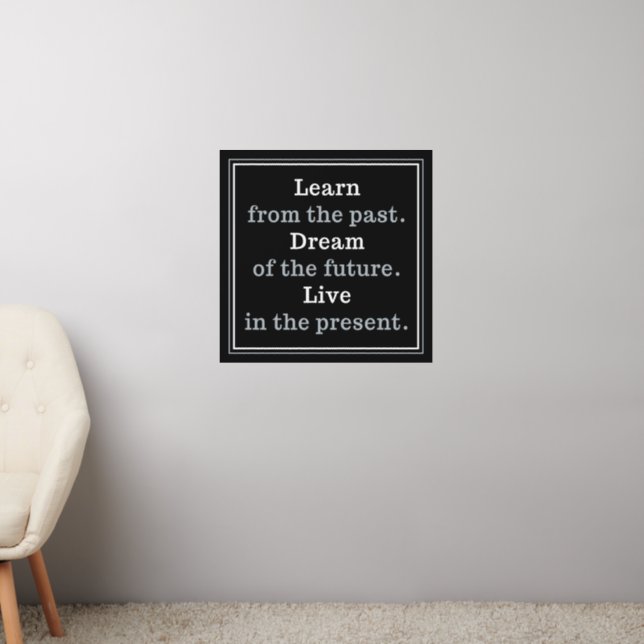 Motivational Quote Wall Decal (Living Room 2)
