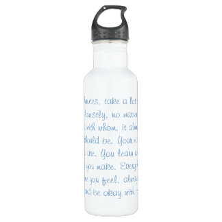 Motivational Quote Water Bottle