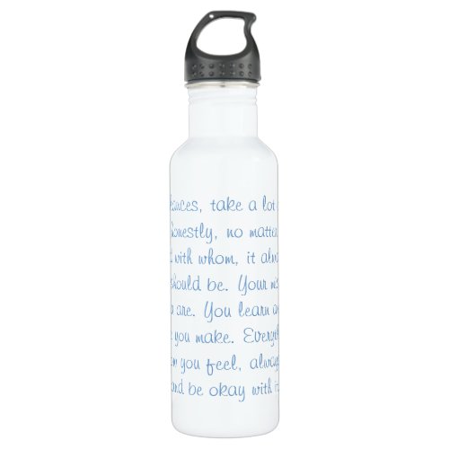 Motivational Quote Water Bottle