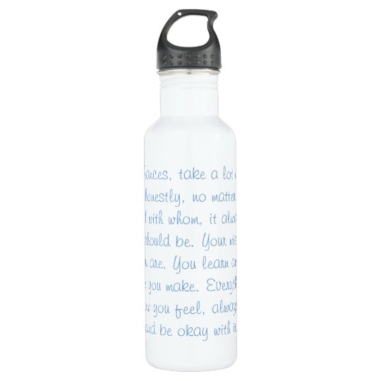 Motivational Quote Water Bottle
