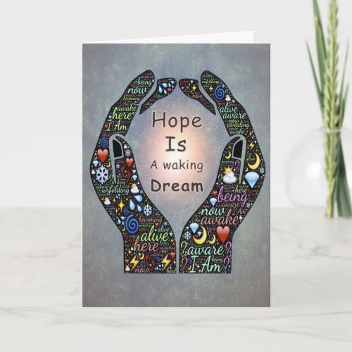 Motivational quotes about Dreams and hopes Card