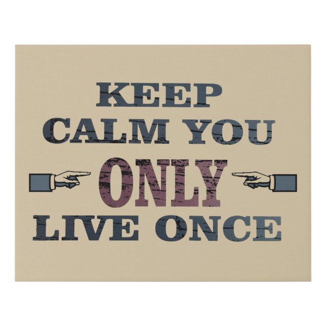 motivational quotes about life faux canvas print (Front)