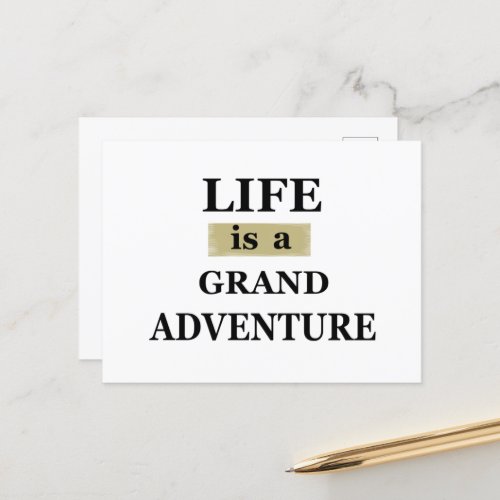 motivational quotes about life holiday postcard