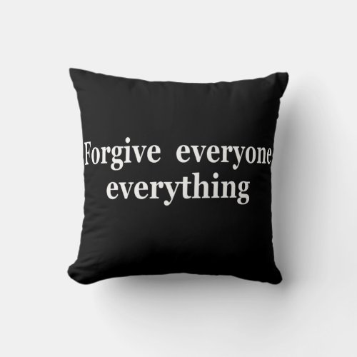 Motivational quotes about life sayings throw pillow