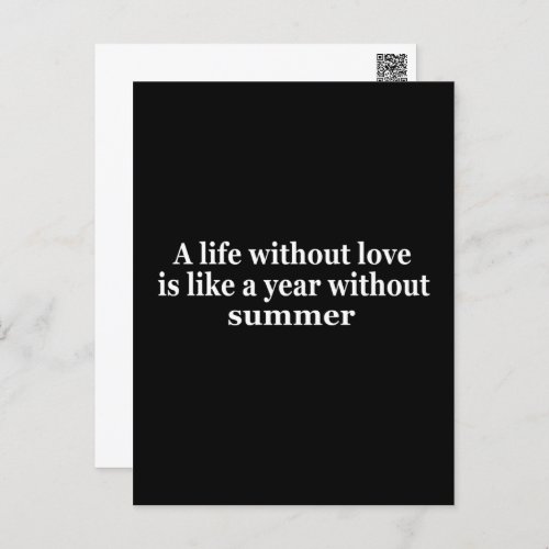 motivational quotes about love postcard