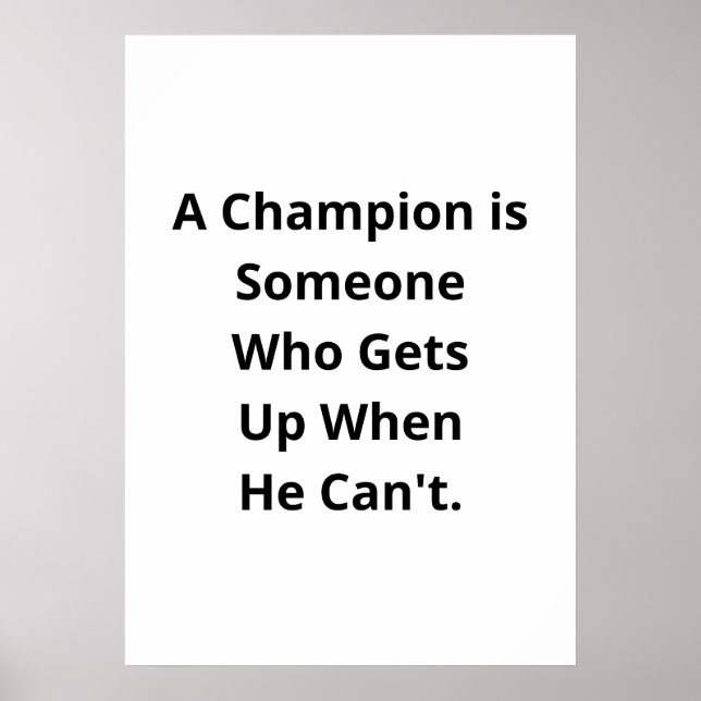 Motivational quotes about success poster (Front)