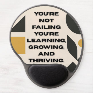 Motivational quotes AI art Gel Mouse Pad