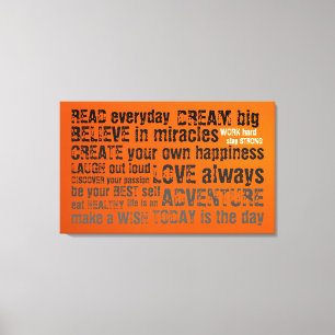 Motivational Quotes Canvas Print