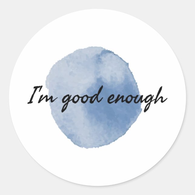 motivational quotes for life appreciation classic round sticker (Front)