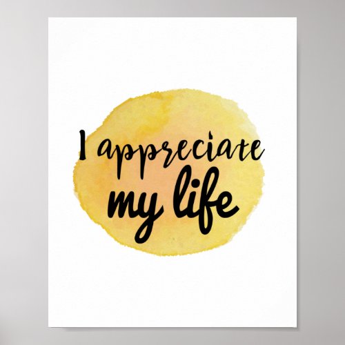 motivational quotes for life appreciation poster