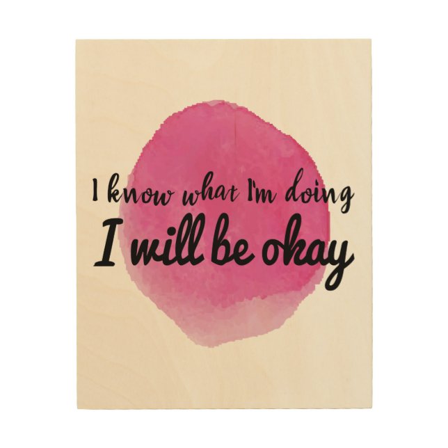 motivational quotes for self care wood wall art (Front)