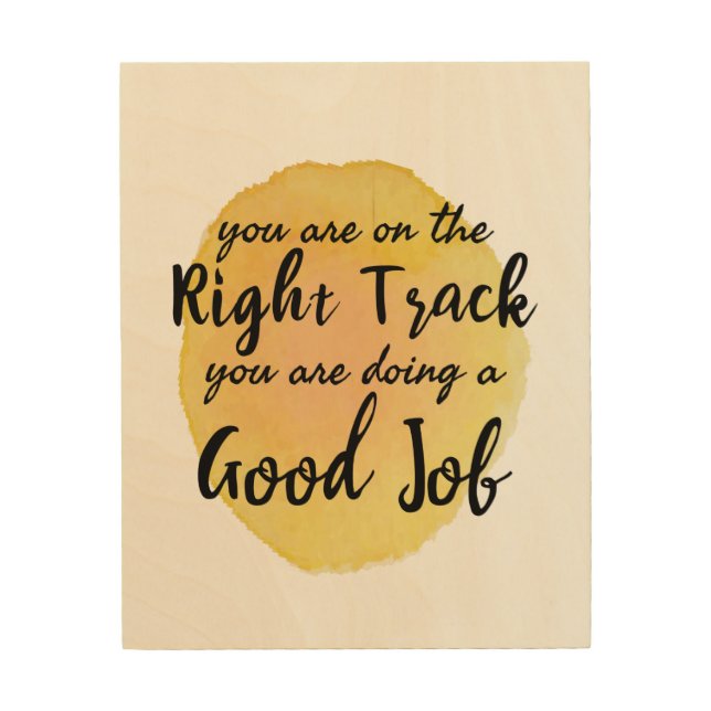 motivational quotes for self care wood wall art (Front)