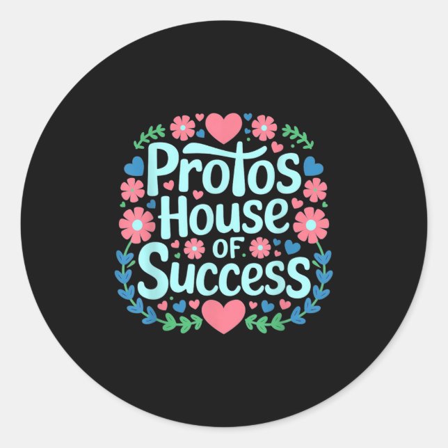 Motivational Quotes For Success, Positive Vibes Co Classic Round Sticker (Front)