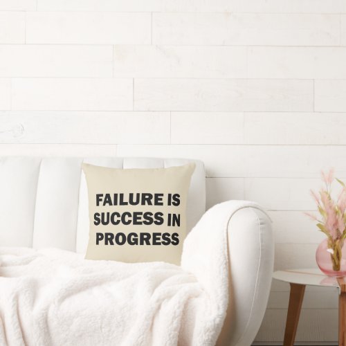 motivational quotes for success throw pillow