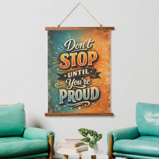 Motivational Quotes Hanging Tapestry