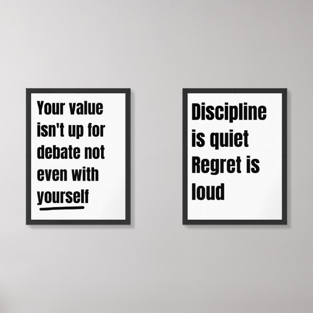 Motivational quotes poster wall art sets (Front)