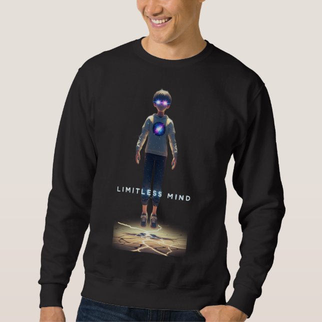 Motivational quotes sweatshirt for men. (Front)