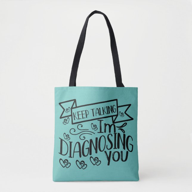 Motivational Quotes Tote Bag for Students (Front)