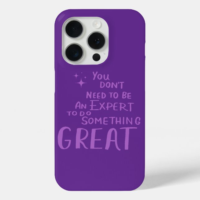 Motivational Quotes Typography Case-Mate iPhone Case (Back)