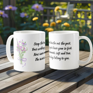 Motivational Retirement Quote Purple Wildflower Coffee Mug