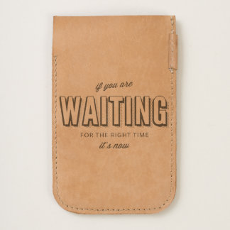Motivational retro type The right time is now iPhone 6/6S Case