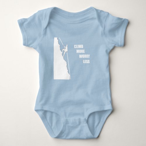 Motivational rock climbing quotes baby bodysuit