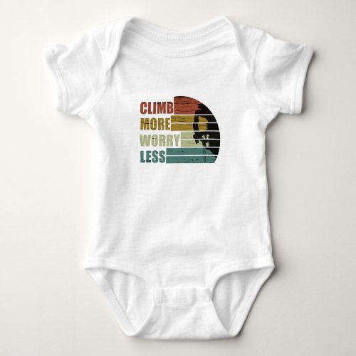 Motivational rock climbing quotes baby bodysuit