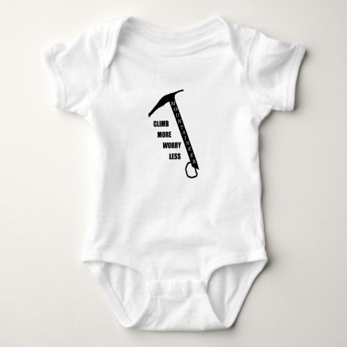 Motivational rock climbing quotes baby bodysuit