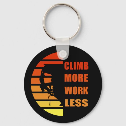 Motivational rock climbing quotes keychain