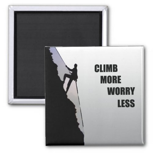 Motivational rock climbing quotes magnet