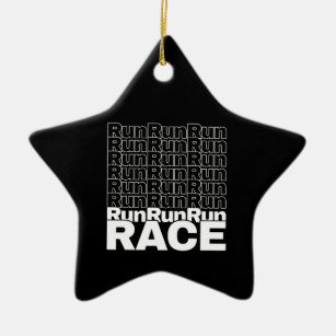 Motivational Runner In-Training Quote - Run Race Ceramic Ornament