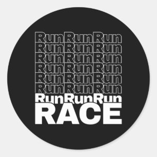 Motivational Runner In-Training Quote - Run Race Classic Round Sticker