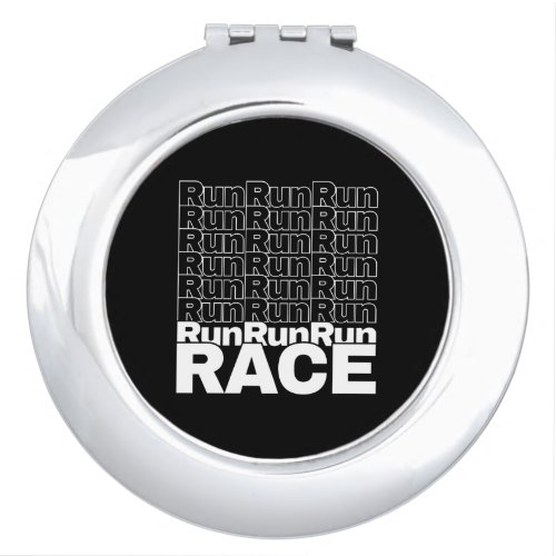 Motivational Runner In_Training Quote _ Run Race Compact Mirror