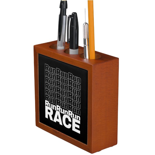 Motivational Runner In-Training Quote - Run Race Desk Organizer (In Situ)