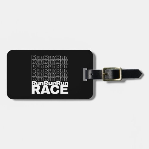 Motivational Runner In_Training Quote _ Run Race Luggage Tag