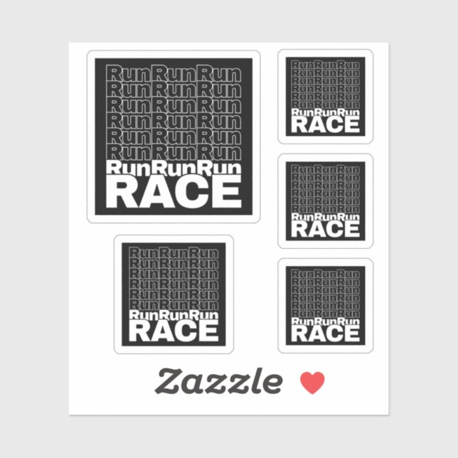 Motivational Runner In-Training Quote - Run Race Sticker (Sheet)