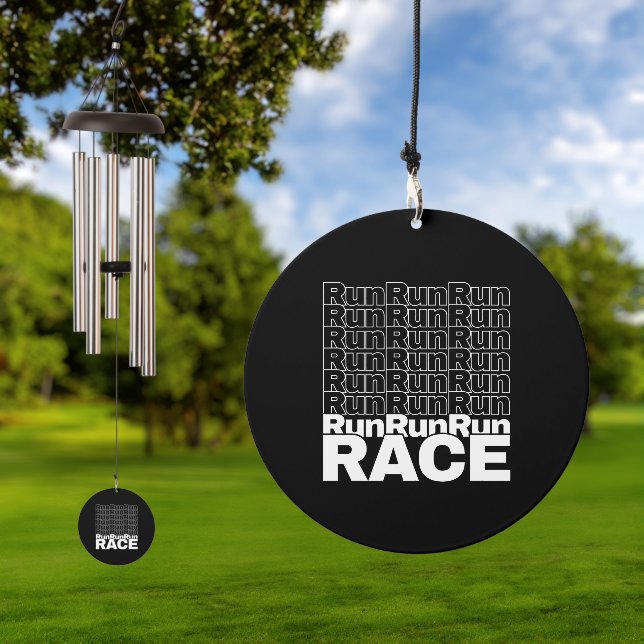 Motivational Runner In-Training Quote - Run Race Wind Chime (Outdoor)