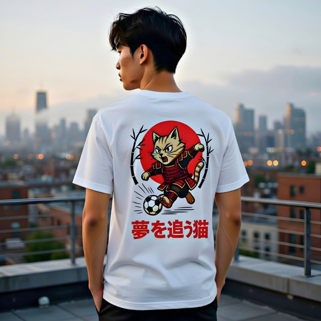 Motivational Samurai Cat - Gift for Anime & Sports Tri-Blend Shirt (Creator Uploaded)