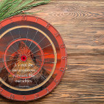 Motivational Saying By Edmund Hillary Mnt. Everest Dart Board<br><div class="desc">Motivational & Inspirational Saying,  "It's not the mountain we conquer,  but ourselves" by Edmund Hillary,  with a beautiful image of a mountain bathed in orange sunlight Dart Board.</div>