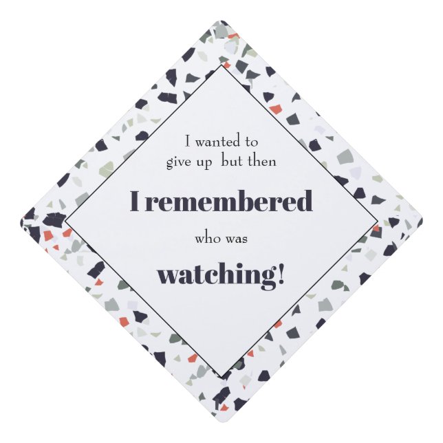 Motivational Saying Graduation Cap Topper (Front)