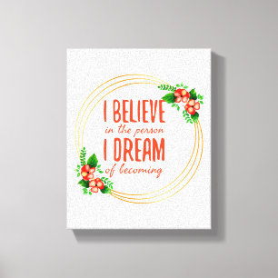 Motivational sayings for success and life struggle canvas print