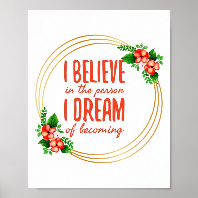 Motivational sayings for success and life struggle poster (Front)