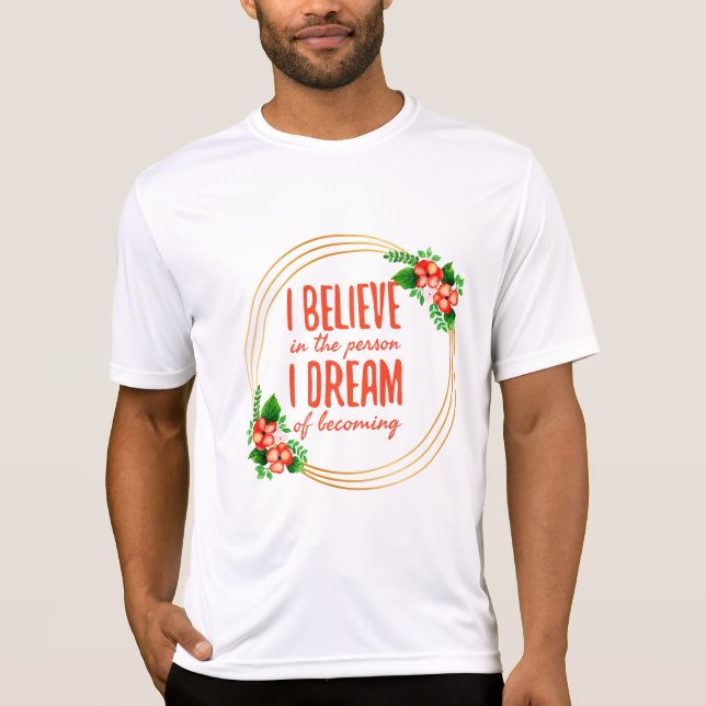 Motivational sayings for success and life struggle T-Shirt (Front)