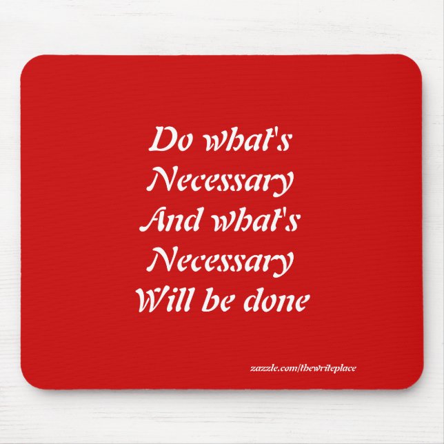 Motivational slogans mouse pad (Front)