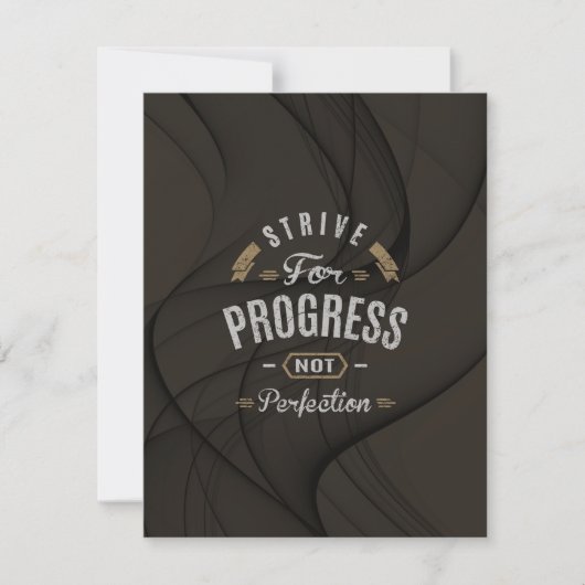 Motivational - Strive for progress (Front)
