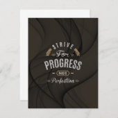 Motivational - Strive for progress (Front/Back)
