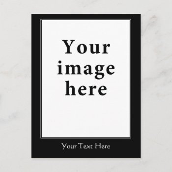 Motivational Style Vertical Border Template Postcard by erinphotodesign at Zazzle