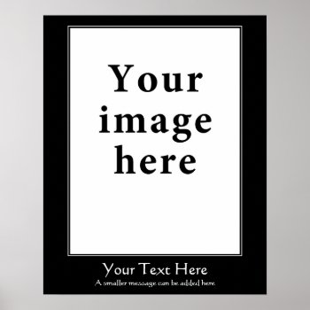 Motivational Style Vertical Border Template Poster by erinphotodesign at Zazzle