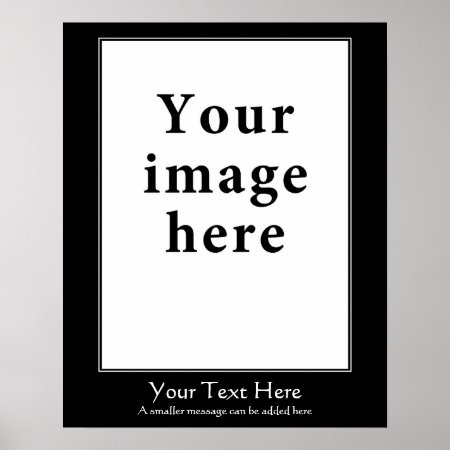 Motivational Style Vertical Border Template Poster